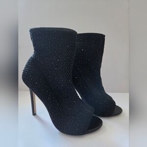 ALDO Hema Black Sparkle Heeled Shoes 7